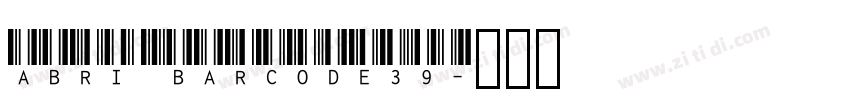 Abri Barcode39字体转换